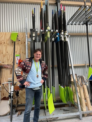 Arjan heeft alle bladen geschilderd